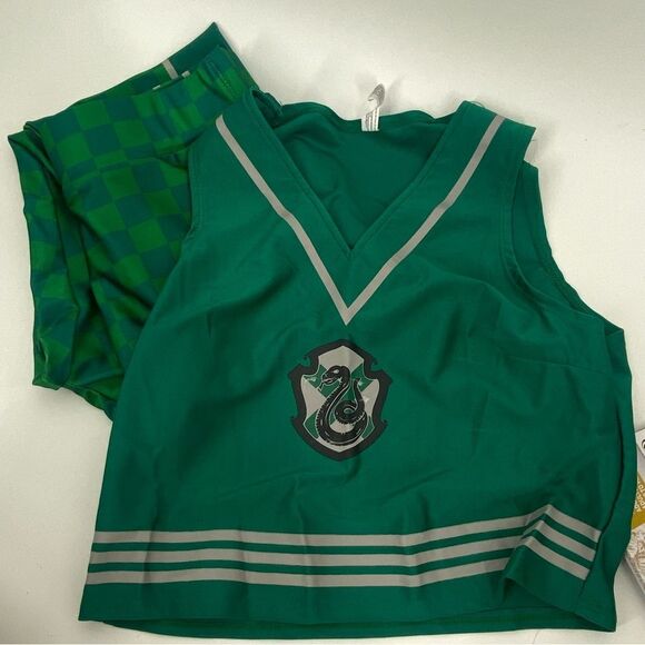 Warner Bros Green Slytherin Halloween Costume Adult 6-8 - Picture 4 of 4